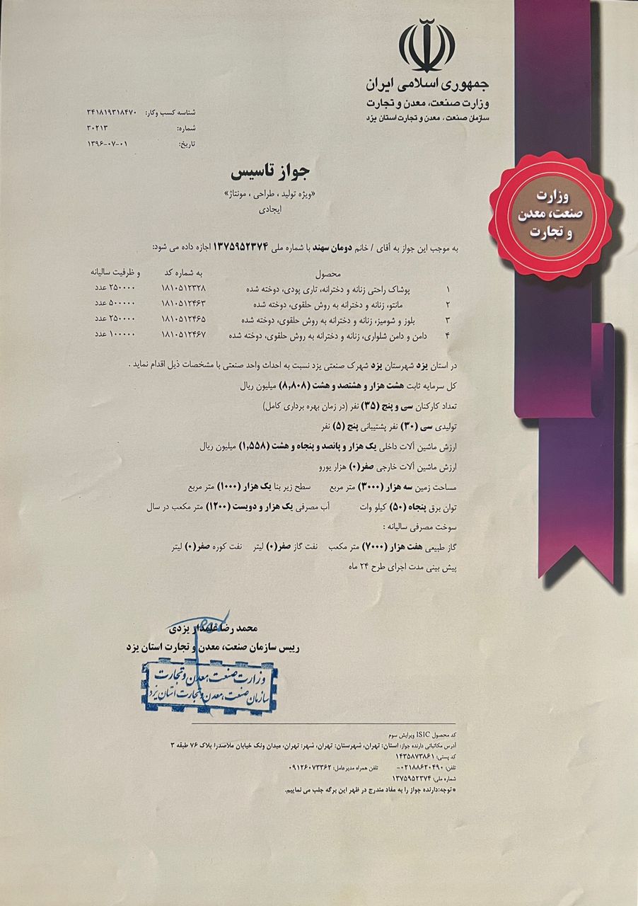 مجوز های سرمایه گذاری | دومان توکان